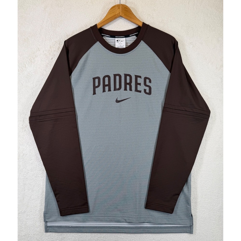 Nike San Diego Padres MLB Authentic Collection Dri-FIT Raglan Performance Sz L